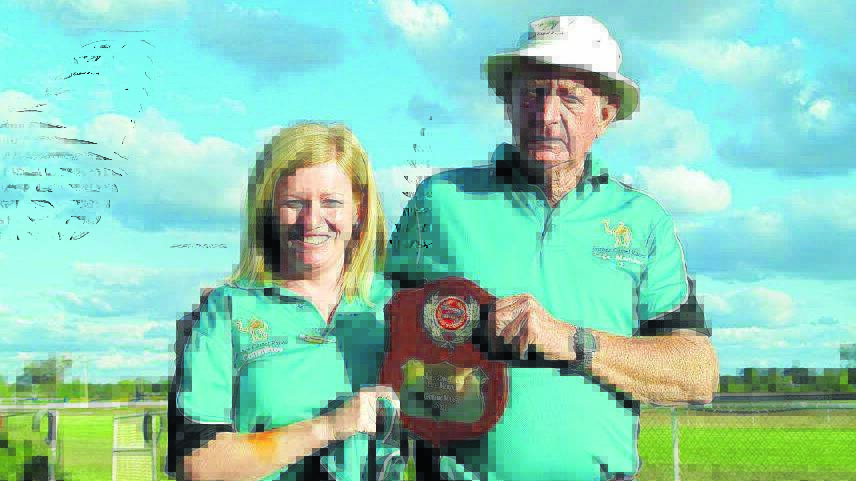 Lee Marsh and her father Graham Marsh both received life membership into the Forbes Camel Race Club in 2011. graham marsh 2