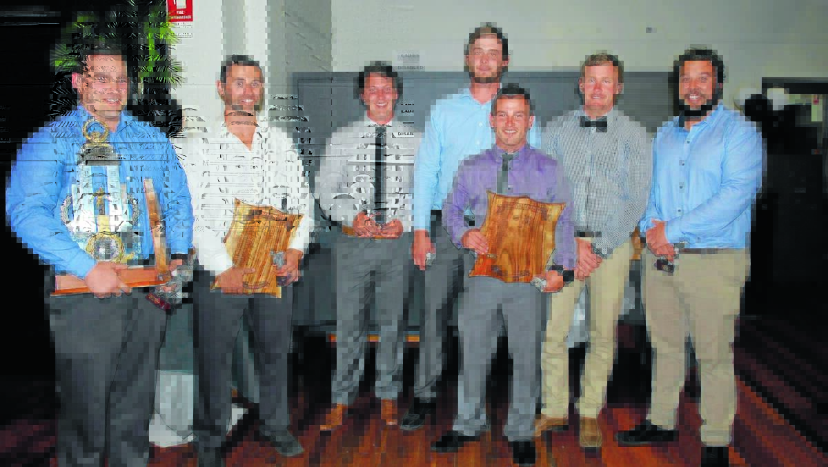 Award winners from the Forbes Rugby League Club’s presentation night are Ben Robinson, Pat Rudd, Brodie Hodges, Troy Hodges, Tas Spackman, Tim Ashcroft and Zac Merritt. 