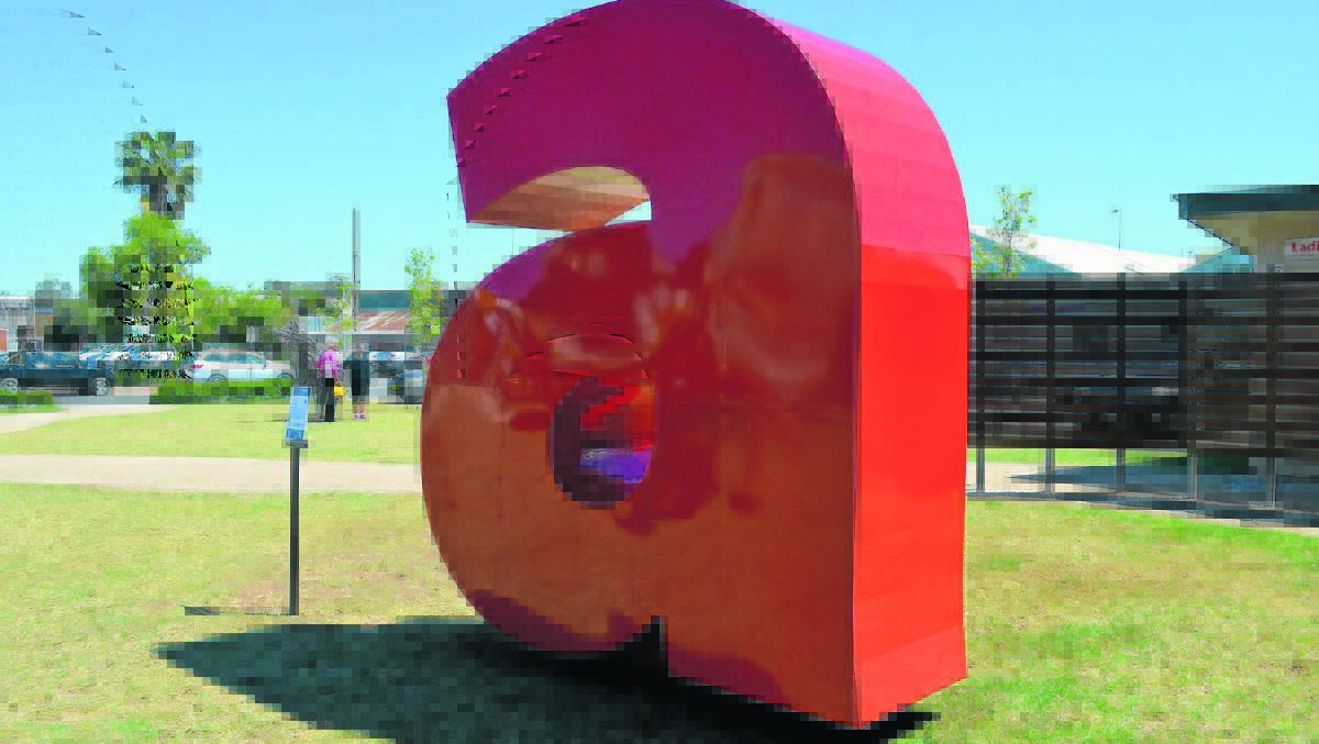 There has been a constant stream of people in Albion Park since the sculptures, including the letter ‘a’, arrived a month ago. Forbes Art Society are thrilled with the success of the ‘sculpture park’. 1014sculpturepark(31)