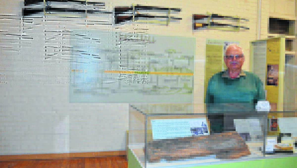 Forbes and District Historical Society president Bruce Adams invites everyone to check out the Ben Hall display during the Forbes Museum’s open day on Monday as part of the Ben Hall Festival and Heritage Week. 0415museum(24)