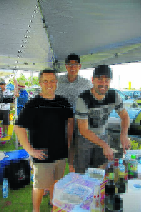 ‘The Gorillas’ were one of the grill-seeking teams competing at the National BBQ Championships. 
Here are John Ilchef, Ian Simpson and Daniel Zivkovich. 1014bbqchamps (13)