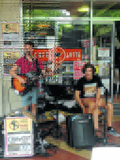 Cameron Sharp and Kent van der Merwe perform in Tamworth. 