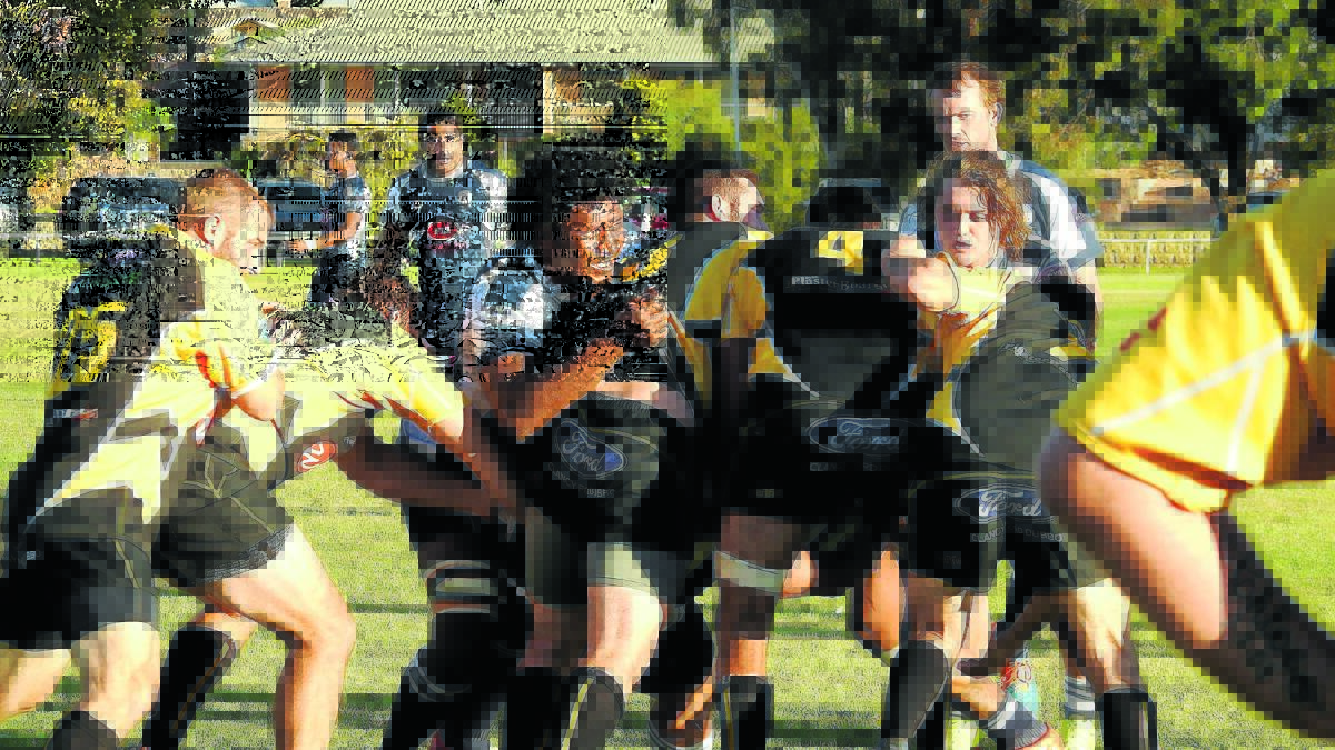 Masi Seru in action for the Forbes Platypi against Dubbo Rhinos last weekend.