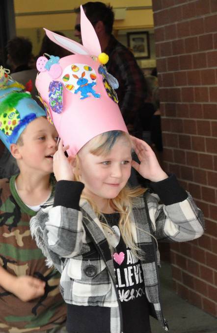 LITHGOW: Students at Wallerawang Public School parade their Easter hats.