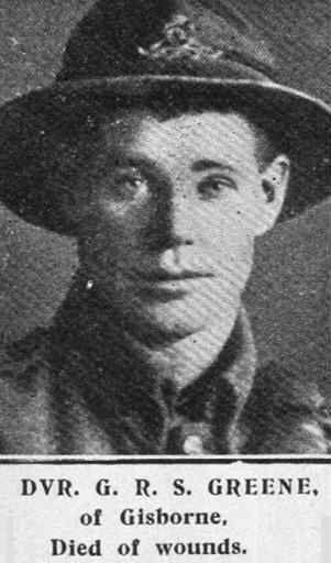 ANZAC: George Robert Scott Green was buried in France in 1918.