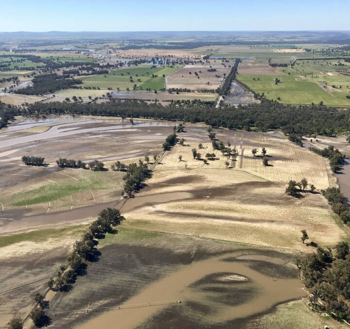 Local farmer Brad Shephard has been capturing the floods from the air ... now he's captured these images of what they've left behind. 