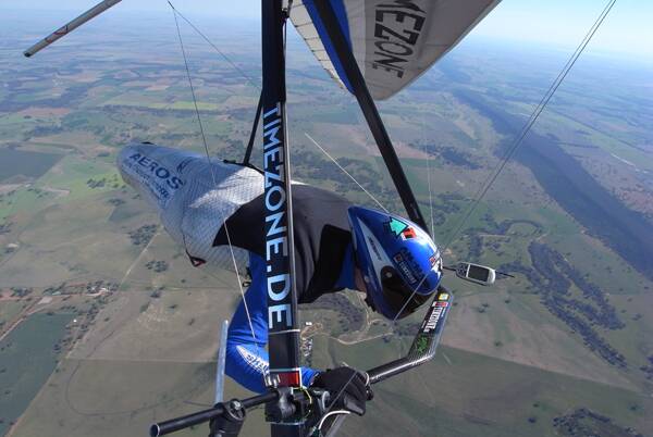 A competitor from this year's hang gliding championships.