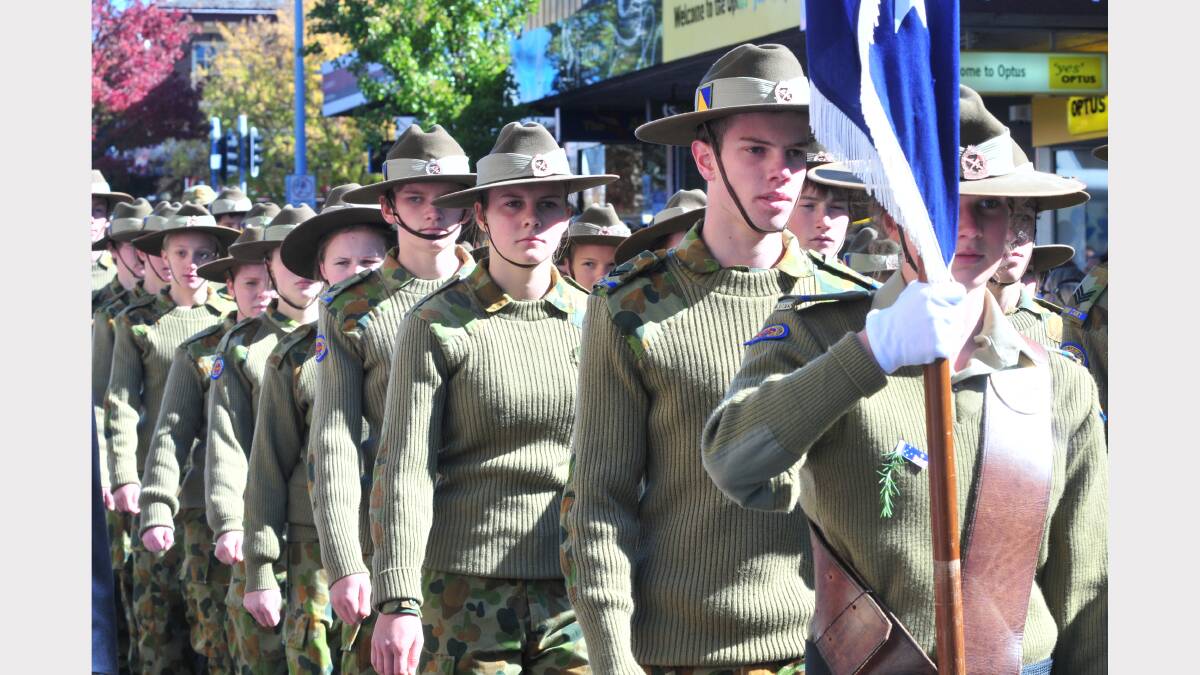 Thousands turned out to remember the Anzac's at services in Orange. Photo: Central Western Daily. 