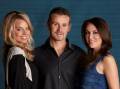 Margot Robbie, Ryan Moloney and Kym Valentine in a Neighbours publicity photo from 2010. Photo: Channel 10