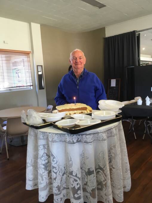 Birthday boy this month was Jeff Liebich, who got to cut the cake himself as the other birthday members were unable to attend.