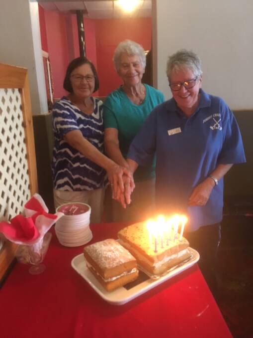 Copious amounts of Cake: Happy Birthday to the ladies lovely, Mary Hodges, Jill Rubie and Caryl Slattery.