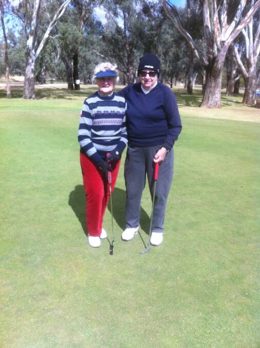 Barb Drabsch and Enid Baker had a sensational day on the local golf greens.