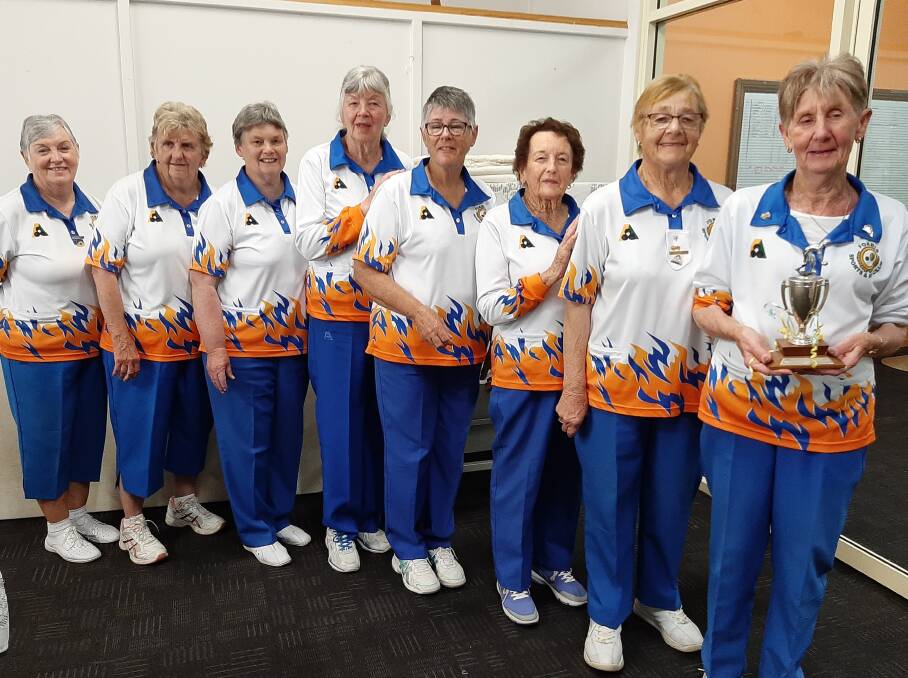Lovely Ladies Bowling: Forbes Team L to R. G Ryan, S Priest, C Dean, L Willding, I Riley, L Stewart, C Liebich, A Mackay, absent, L Cannon.