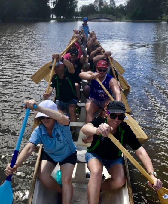 Northparkes staff had an experience with a difference last Thursday when organiser Stacey Kelly arranged a dragon boat paddle for seventeen of her staff.