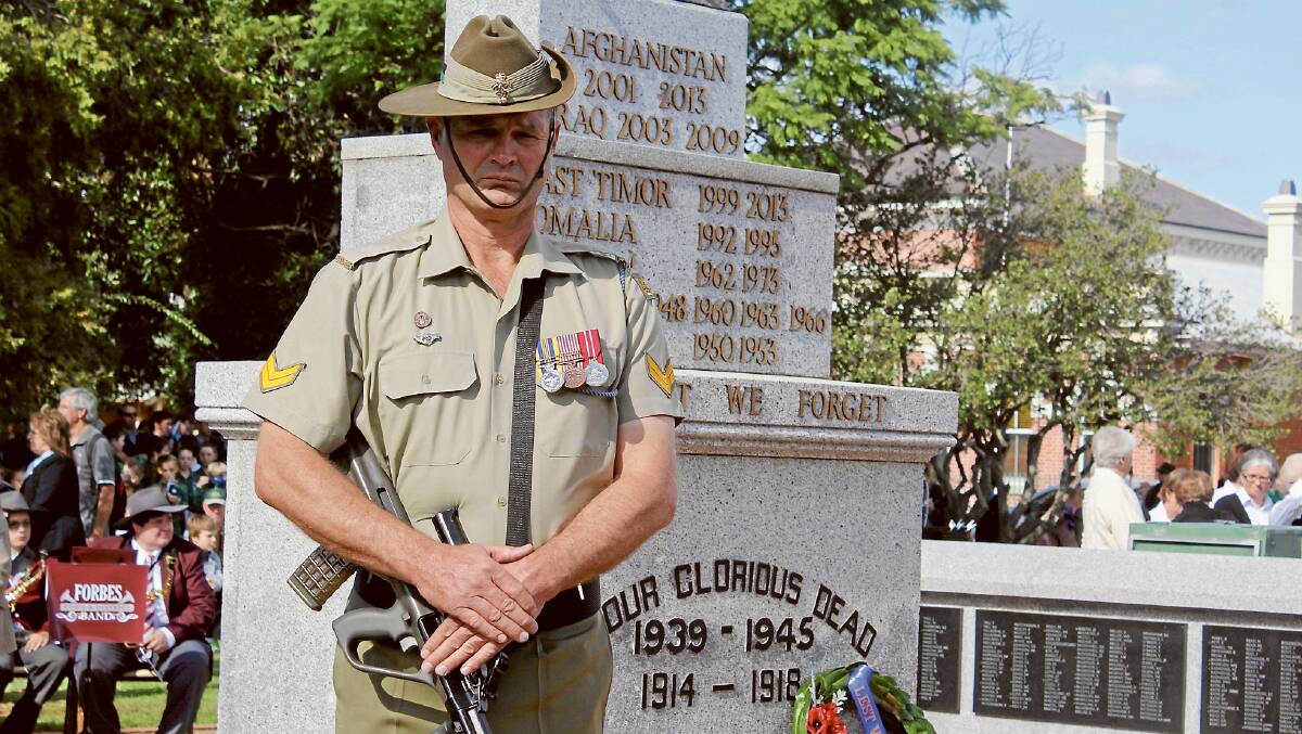 Forbes will pause and reflect for Anzac Day next Tuesday, April 25.