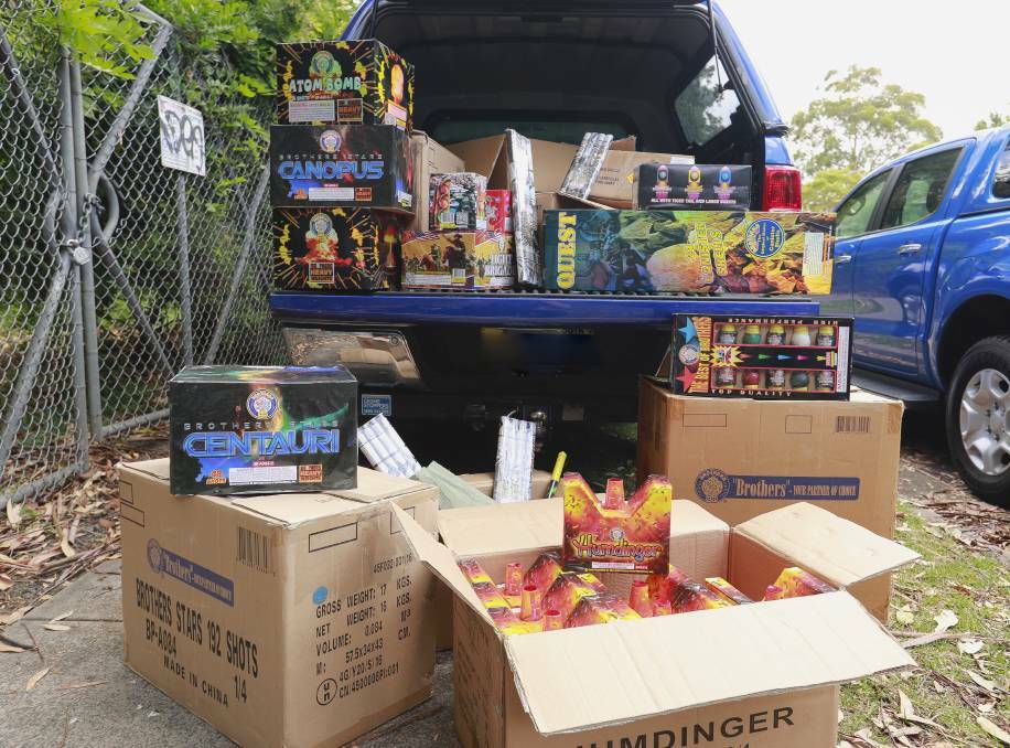 CRACKDOWN: The 150 kilograms of fireworks seized in Sydney earlier this week. Photo: CONTRIBUTED