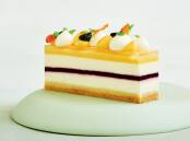 Sure to impress: Reynold Poernomo's passion berry cheesecake slice.