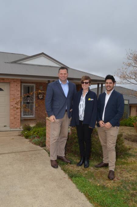 HANDED OVER: Member for Orange Phil Donato and the Cancer Council's Fiona Markwick and Ricky Puata. Photo: DANIELLE CETINSKI 0629dchouse1