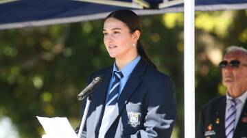 Sienna O'Connell shared the commemoration address, reflecting on the ANZACs enduring legacy. 