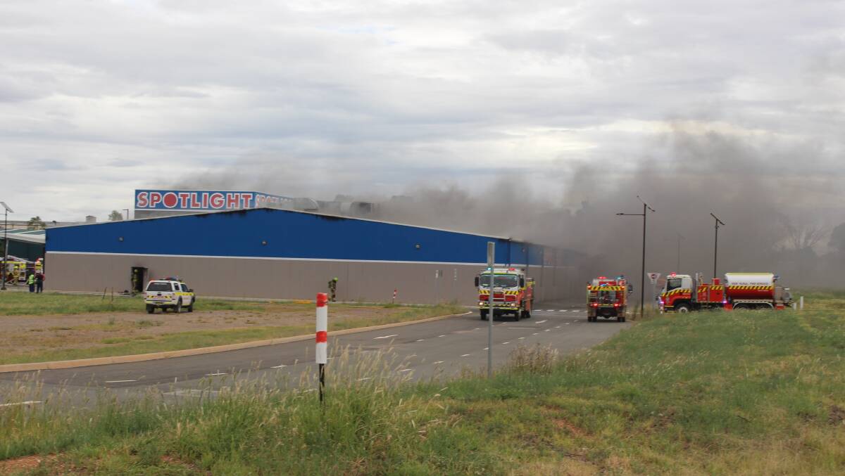 SIGNIFICANT SITE: Forbes Shire Council says it will rebuild the store that was home to Spotlight and destroyed by fire in March. Picture: FILE