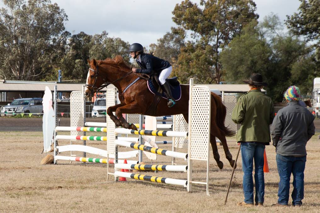 Mina Poole from Dubbo was one of the competitors drawn to the Forbes Showjumping competition on the weekend. This year Eugowra Show will host showjumpers as part of a central west show circuit.