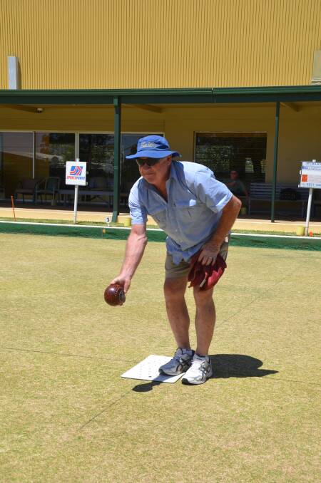 Brian Asimus on the local bowling greens. 