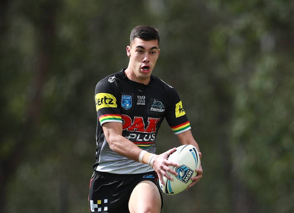 Charlie Staines in Penrith Panthers colours.