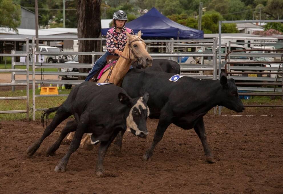 NATIONALS: Forbes rider Bella Davie on 'Blondie' is currently ranked third in Australia in the Youth 13-17years division, and she will compete for the title in the Challenge of the Champions at the RSNCA National Finals this weekend. Picture: ARTHUR ROY