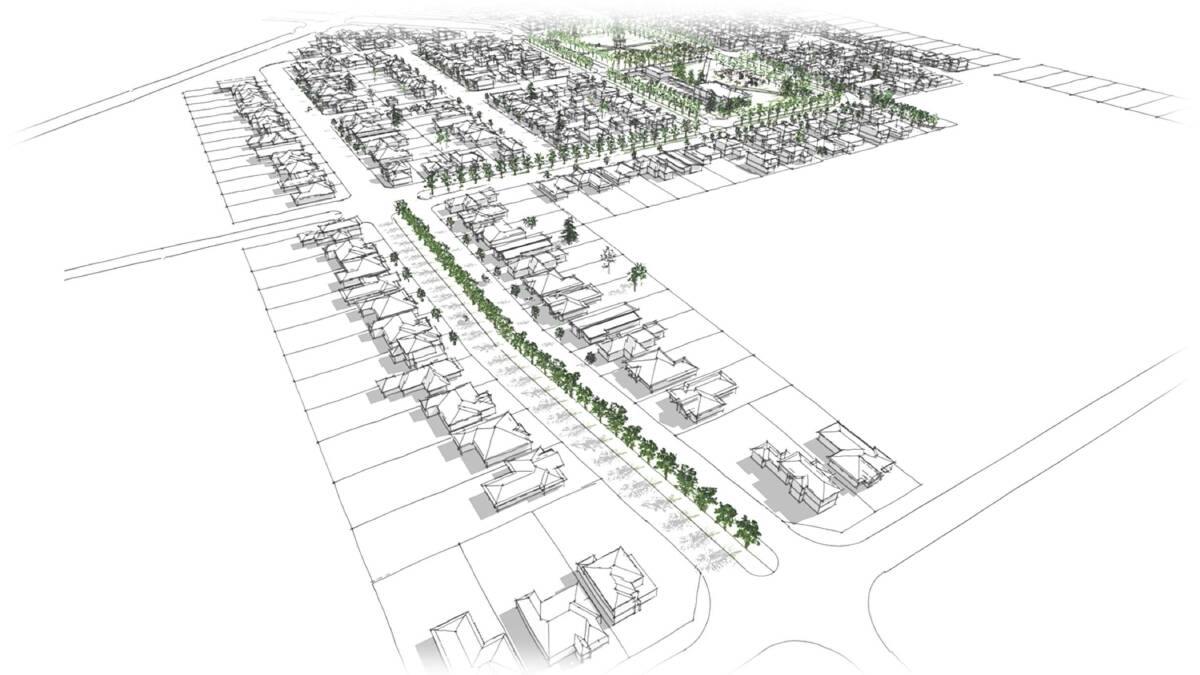 The draft Edward Street masterplan supplied when Forbes Shire Council put the naming proposals out to community vote.