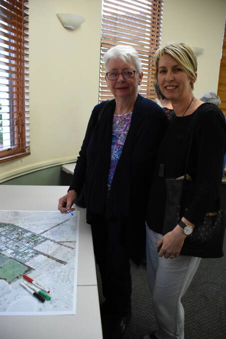 Yvonne Shaw and Toni Hanns consider their priorities for the town centre masterplan.