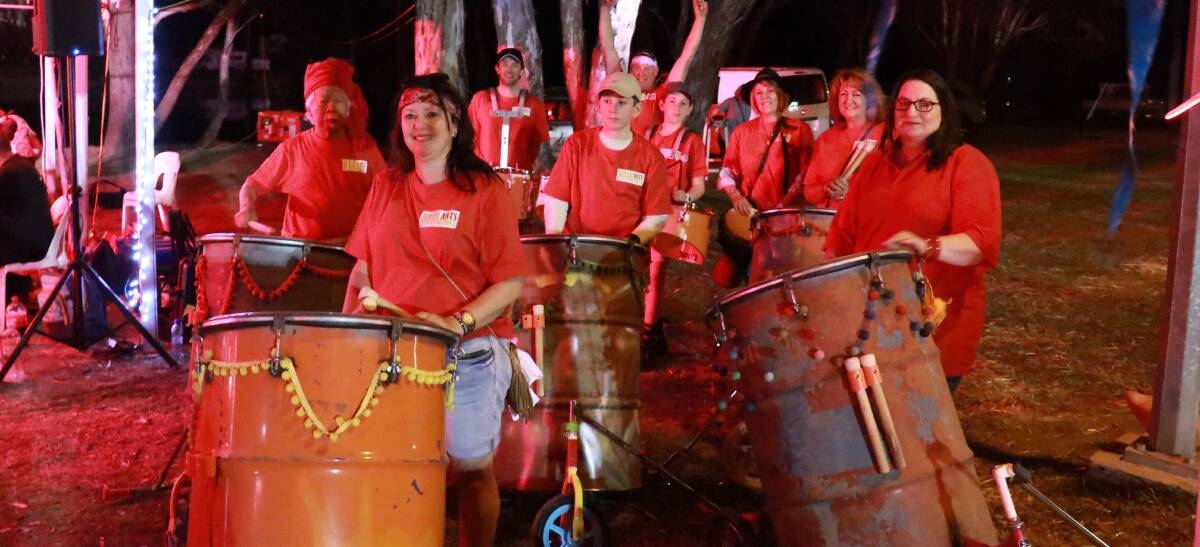 The festival drummers, a popular feature each year, are set to start work on this year's River Arts finale. 