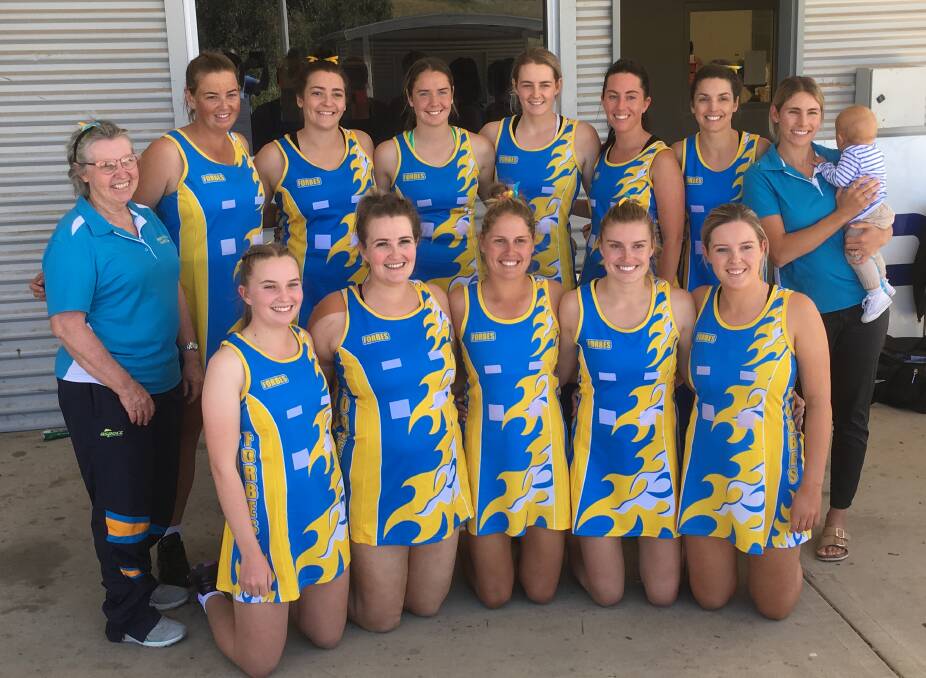 SOYA: Coach Robyn Kenny with Forbes' first open netball team bound for regionals in more than 20 years. Picture: SUPPLIED