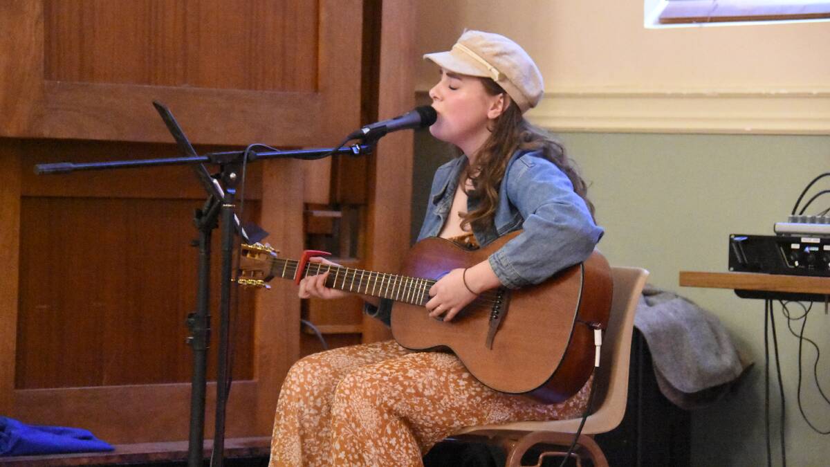 Sensational local talent Lily Gaffaney is one of the artists performing Saturday night.