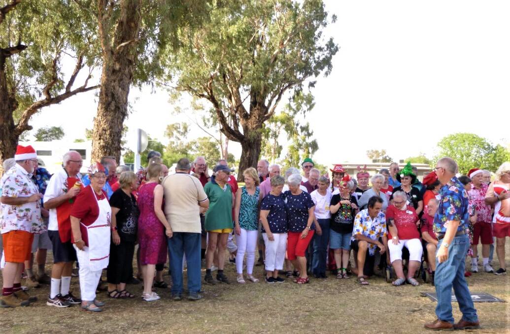Thirty vans from the Lachlan Valley Caravan Club gathered at Bedgerabong for Christmas celebrations and their AGM on the weekend.