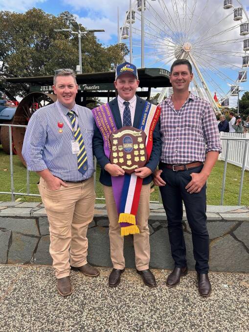 Winner Darcy Howard with Adam Chudleigh and Hugh Dobell. Picture supplied