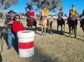 MEMORIAL BARREL RACE: Bill and Loris Stewart with placegetters Jake Tomlinson, Imogen Thurgate, Liz Wright, Audrey Pearce and Jorja Rusten  Picture: GARY TOMLINSON