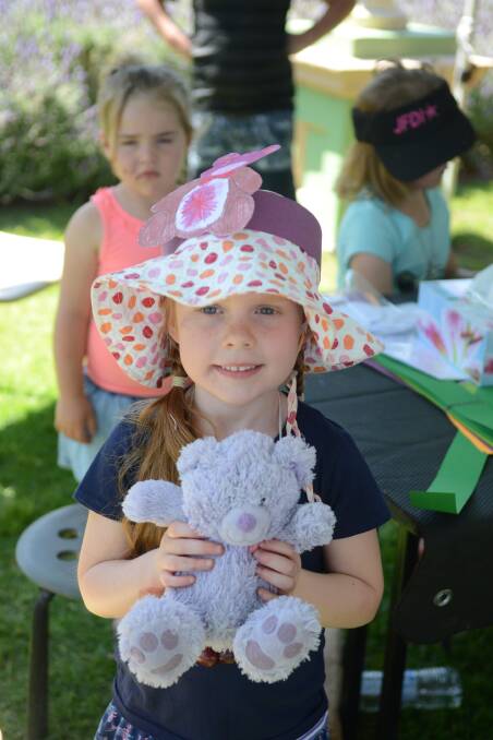 Eliza Davis and her teddy bear at last year's first and hugely successful teddy bears picnic.