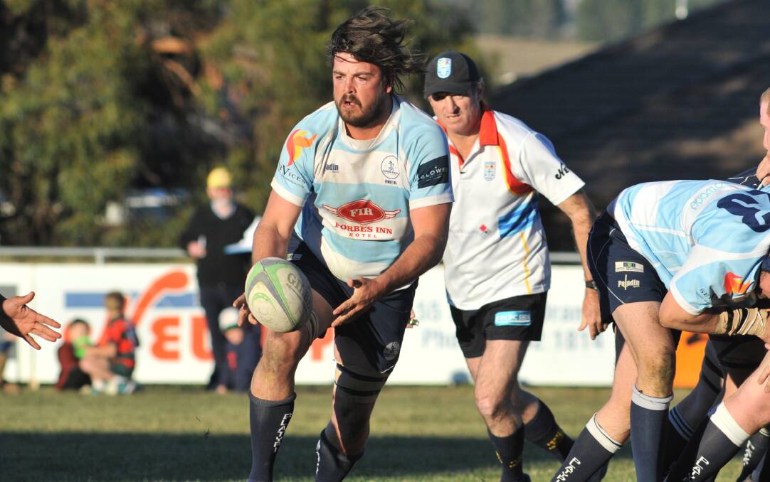 Platypi number eight Matt Coles scored two tries for Forbes as they powered to a win over Cowra last weekend.