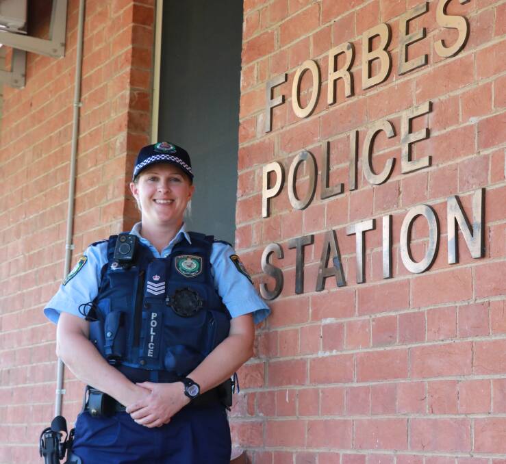 Sergeant Christy Jessup and Forbes police are now wearing body cameras when they're out and about. 