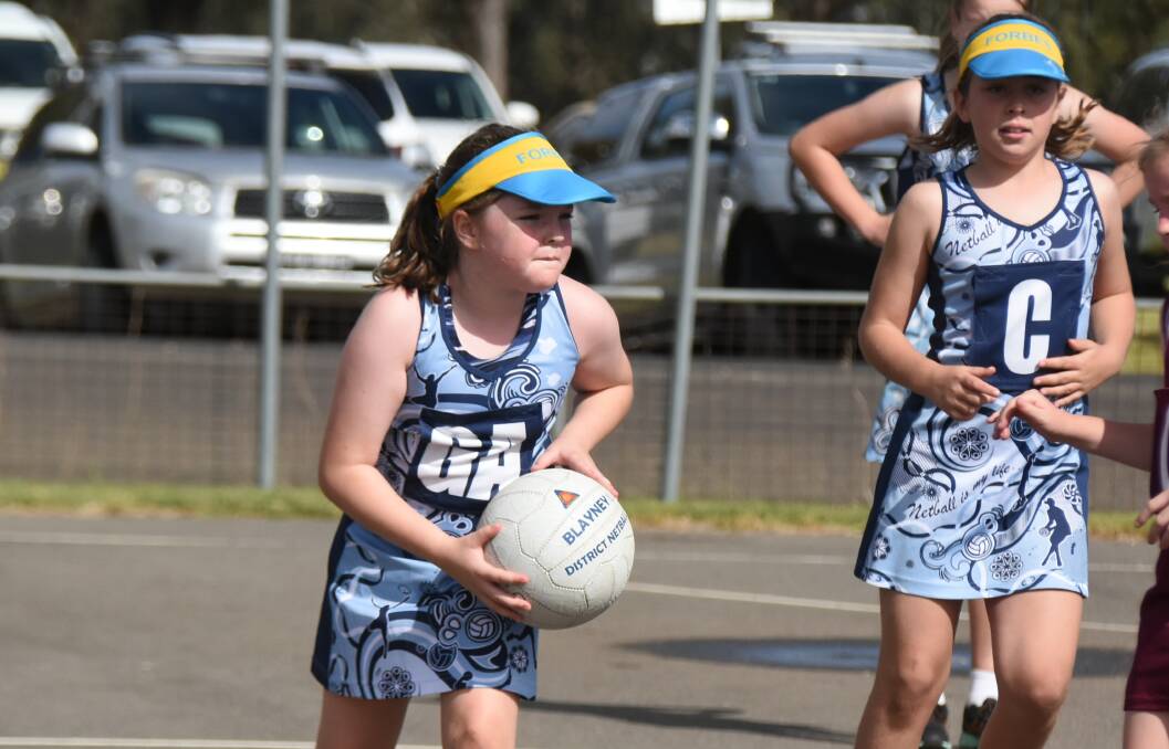 Forbes 11s goal attack Sophie Morrison playing in the recent all age regional carnival.