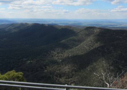 The view from Mount Nangar Lookout. Photo supplied.