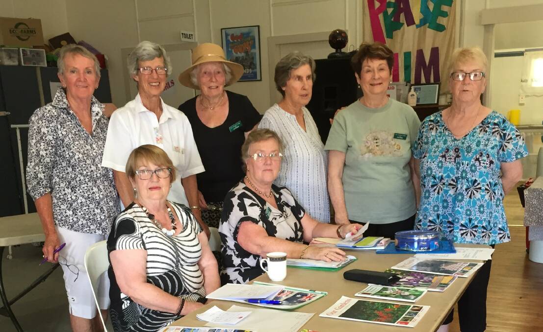 The Forbes Horticultural Society and Garden Club executive (back) Elvy Quirk, Janette Thomas, Tuppy Drabsch, Lily Allegri, Anne Hodges, Alison Lockhart (front) Annette Thornton and Zelma Grayson.