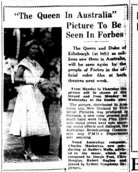 The front page of the Advocate on Friday, July 23, 1954 featuring Queen Elizabeth.