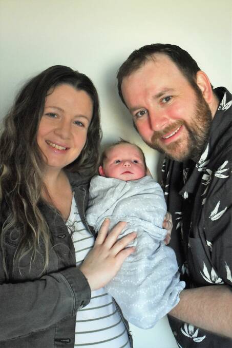 LITTLE: Sophie Alice Little with mum and dad Christine and Matthew Little of Parkes. Photo: Jenny Kingham