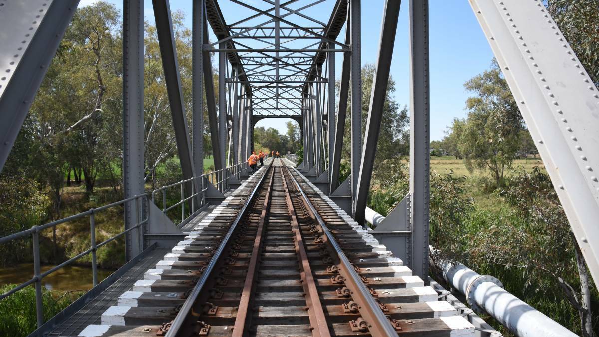 The old rail bridge over the Lachlan River in Bathurst Street is one of the points the Inland Rail team is looking at as part of upgrades for the project.