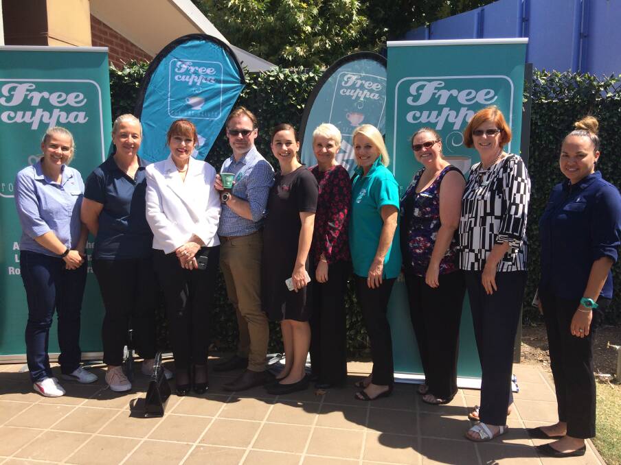 Road Safety and Injury Prevention officers including our own Melanie Suitor (third from right) and Belinda Coe (right) at the 2019 program launch. 