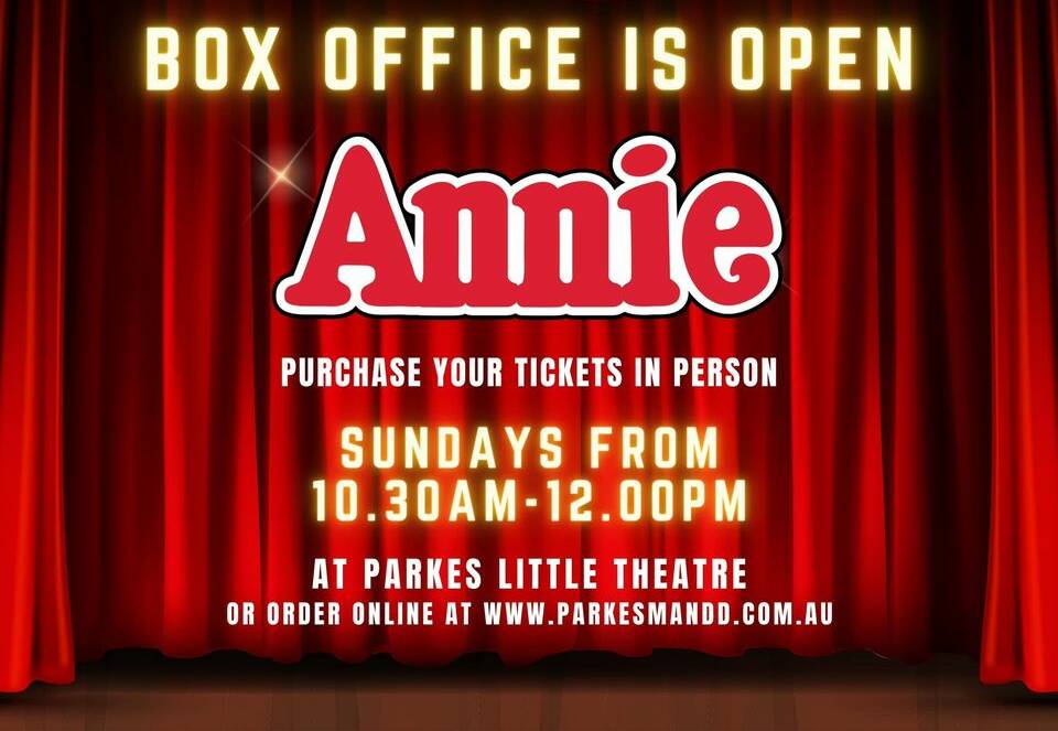 The sun'll come out, when Parkes M and D's Annie opens April 20