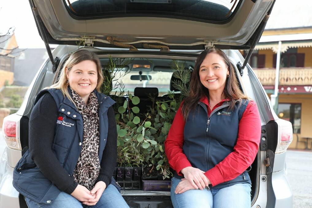 Brooke Kirkman from Central West Local Land Services with Marg Applebee from Central West Lachlan Landcare, one of the grant winners planning Eco Day for students.