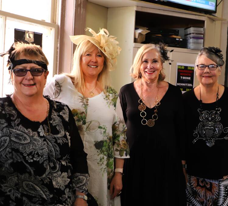 Cup lunch: Trish Milford, Maree Westcott, Mayor Phyllis Miller and Jan Sutherland.