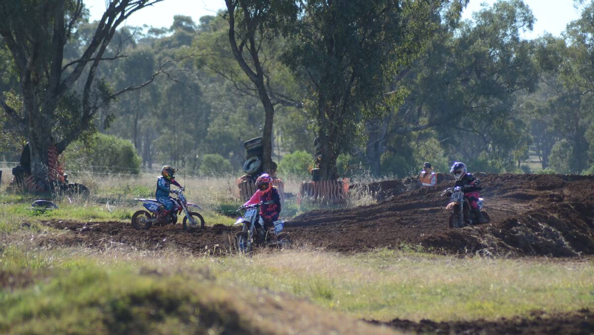 Riders on the Daroobalgie motocross track at their May meeting last year.